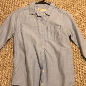 Hollister blue oxford shirt